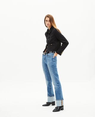The Kooples FEMME BLACK veste en tweed noire
