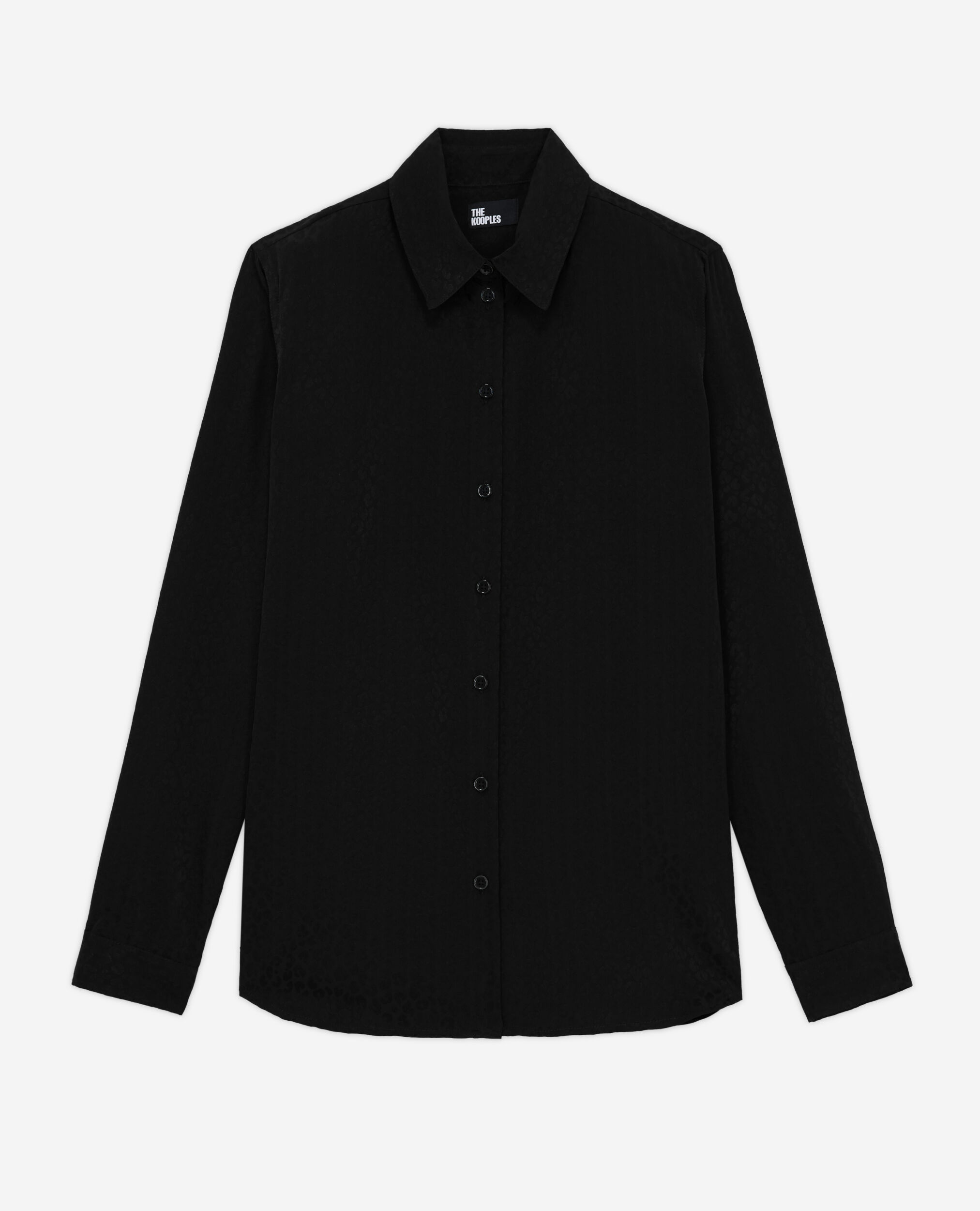 Camisa leopardo negra The Kooples Espa a