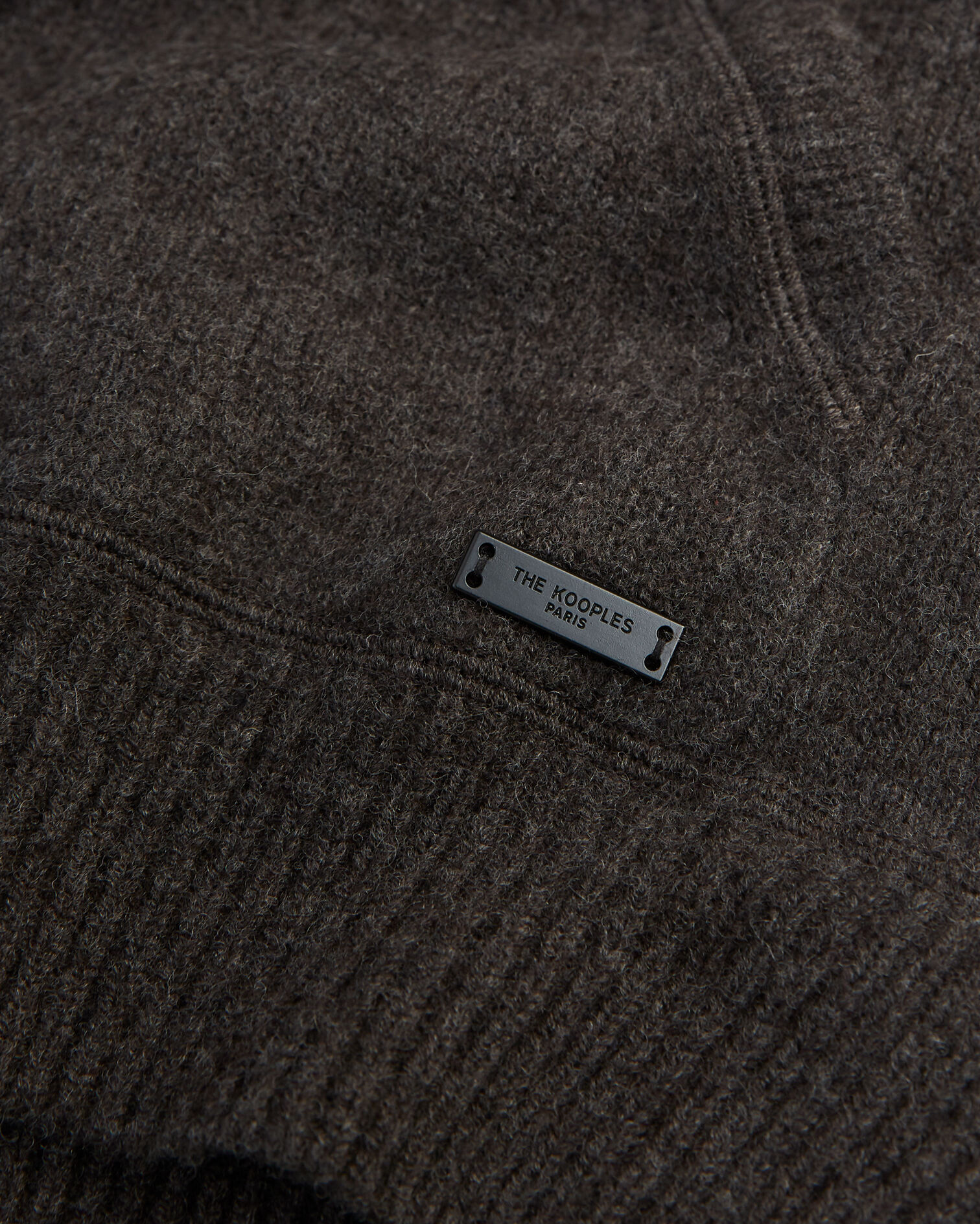 Pull capuche laine marron ample, BROWN, hi-res image number null