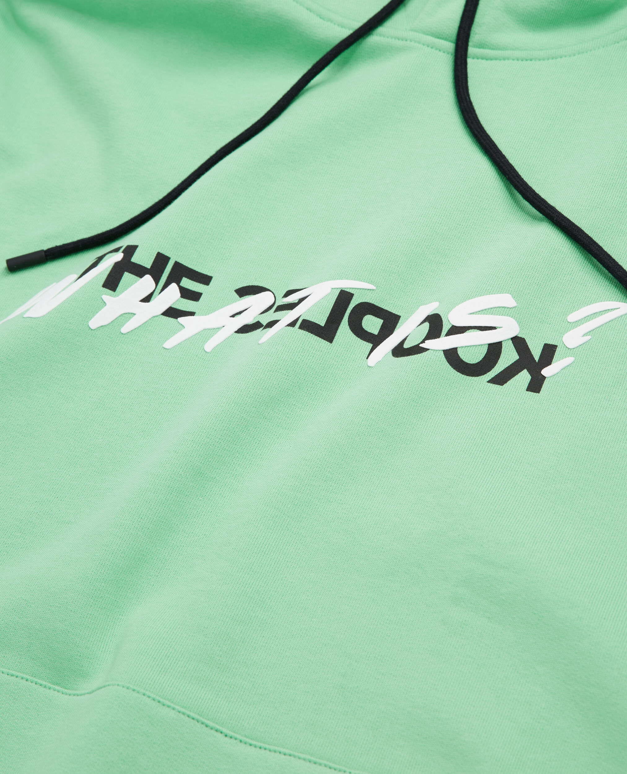 Grunes Kapuzensweatshirt mit Schriftzug The Kooples