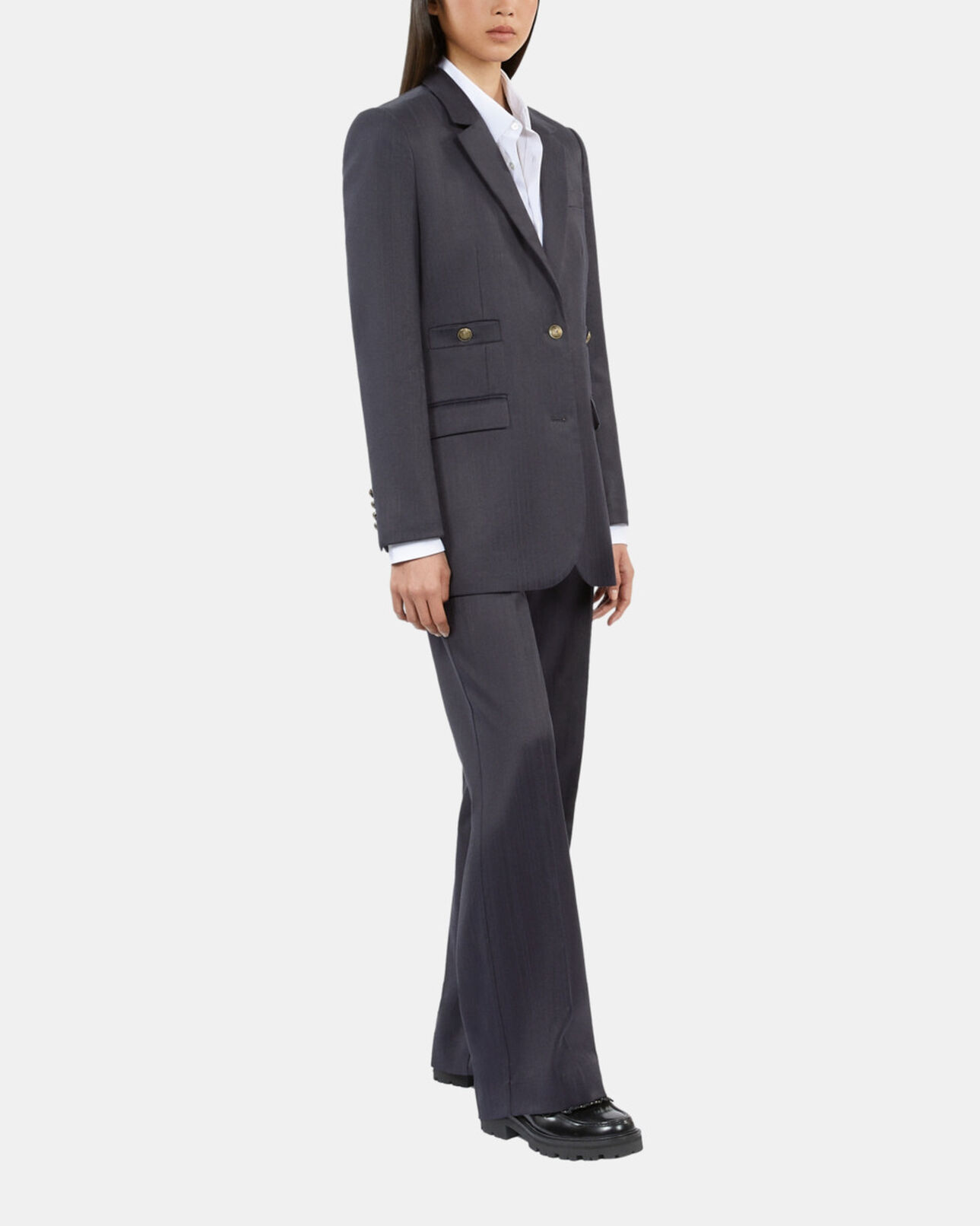 The Kooples FEMME NAVY veste tailleur bleu marine