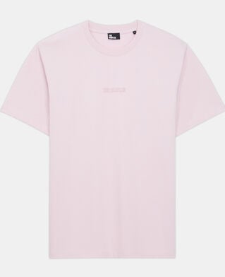 The Kooples H PALE PINK men's pink t-shirt with logo