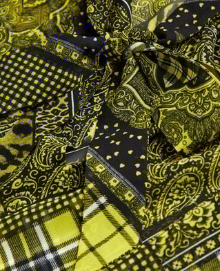 The Kooples FEMME BLACK / YELLOW top imprimé
