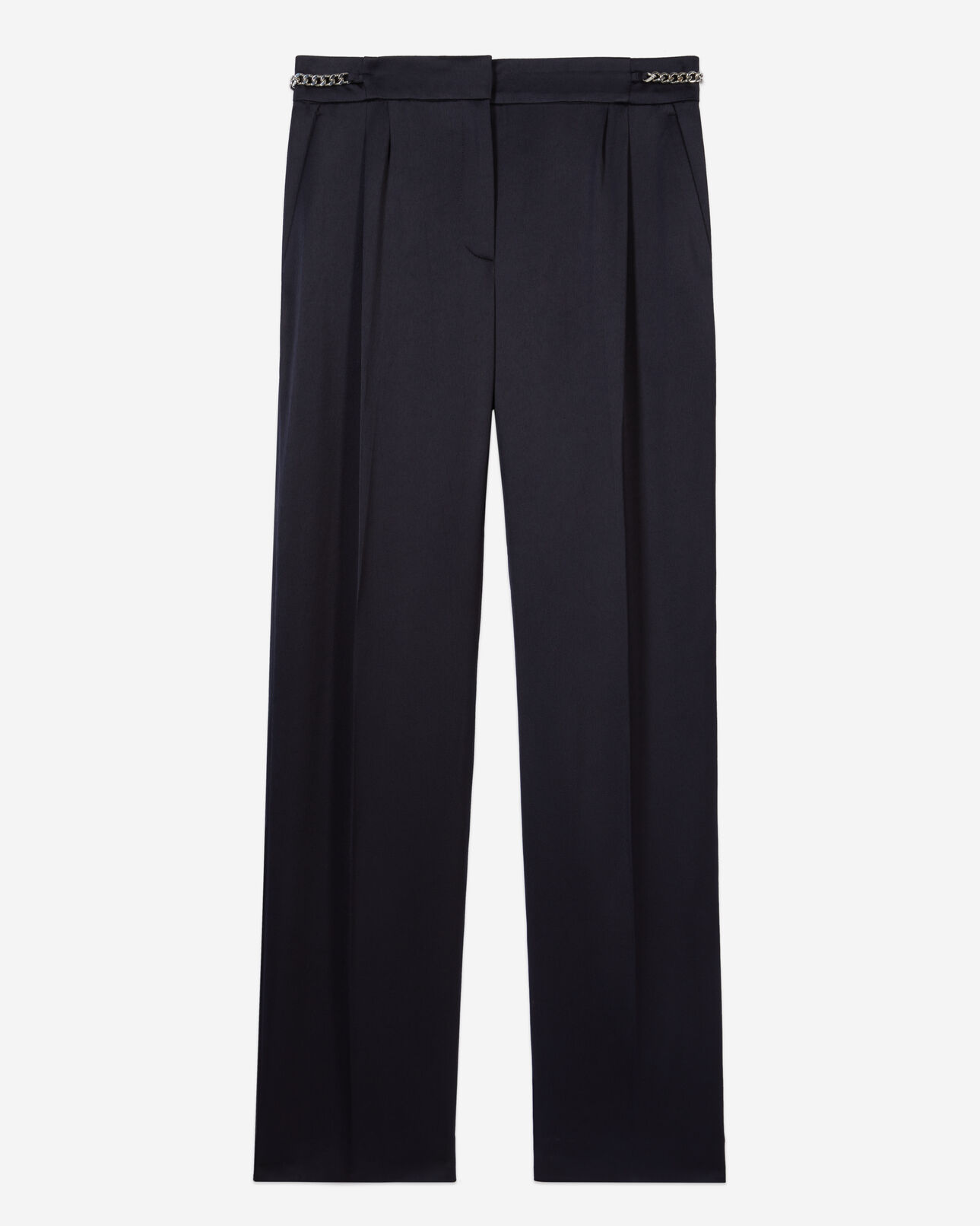 The Kooples DAMEN NAVY marineblaue hose mit ketten