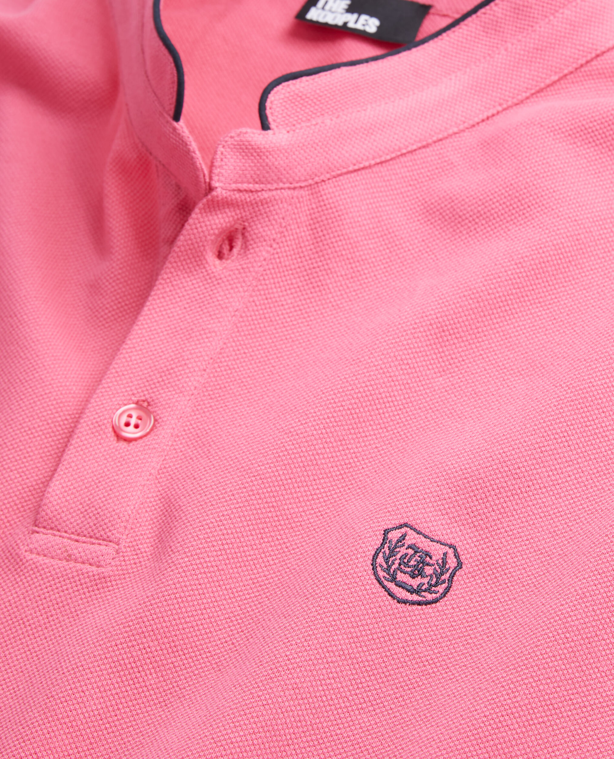 Rosa Poloshirt aus Baumwolle, OLD PINK, hi-res image number null