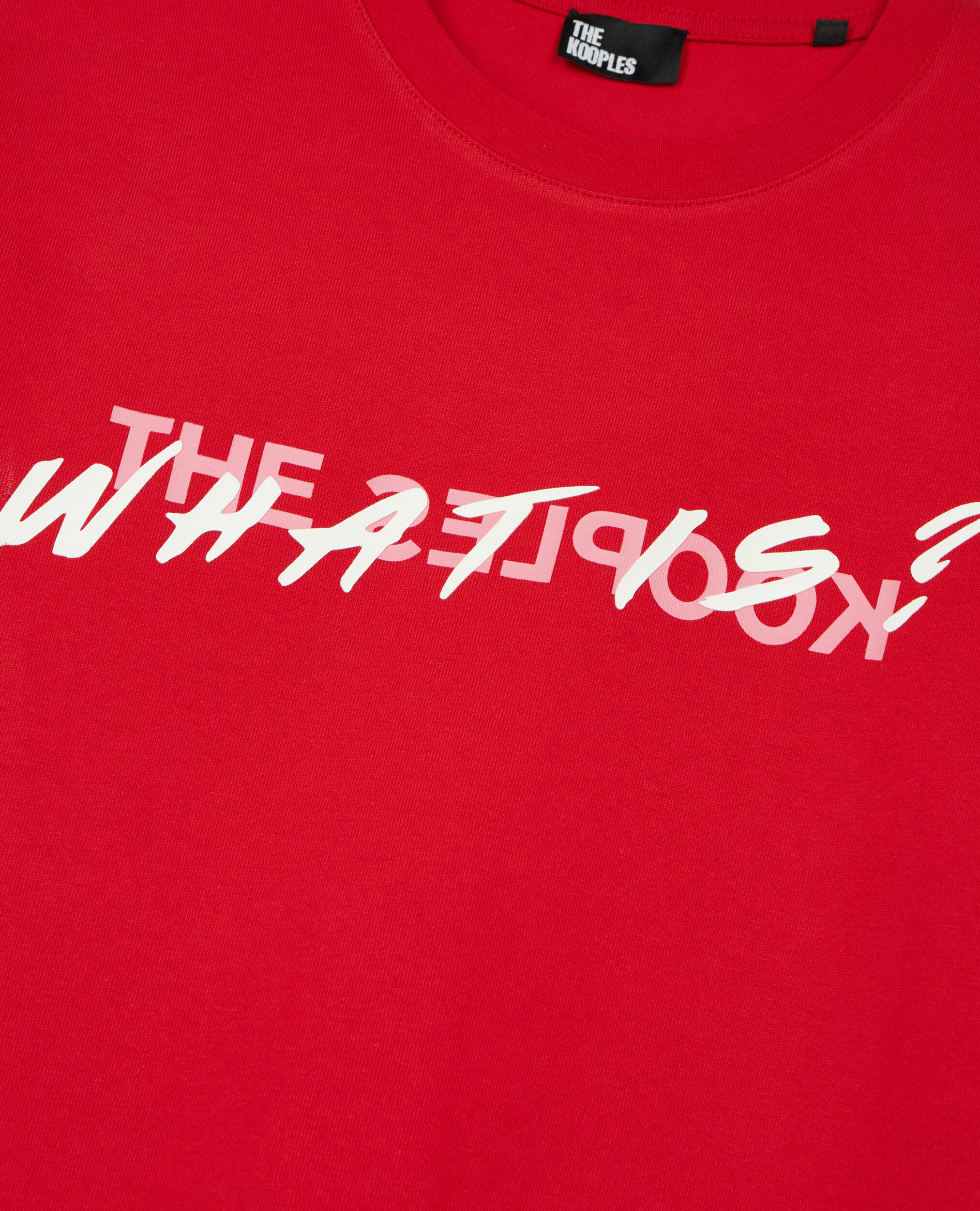 Bright red What is t-shirt, RED, hi-res image number null