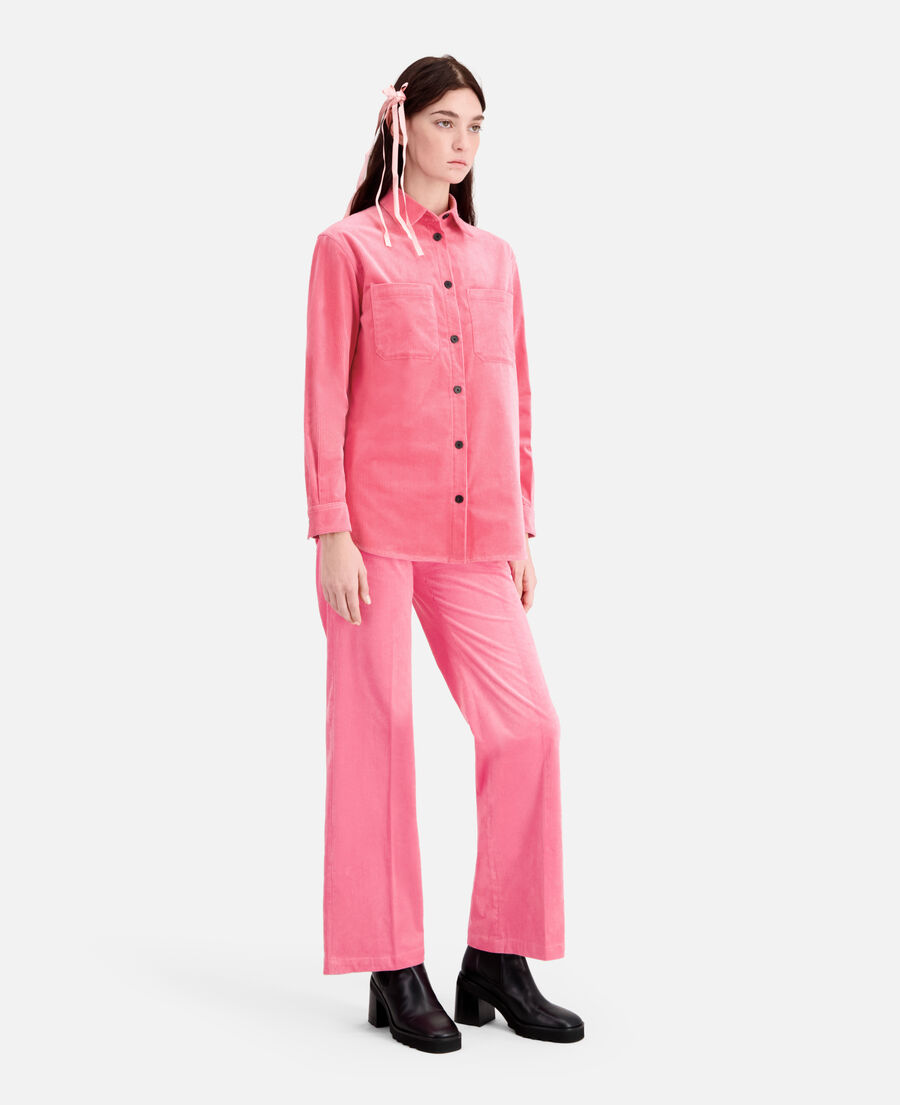pink corduroy overshirt