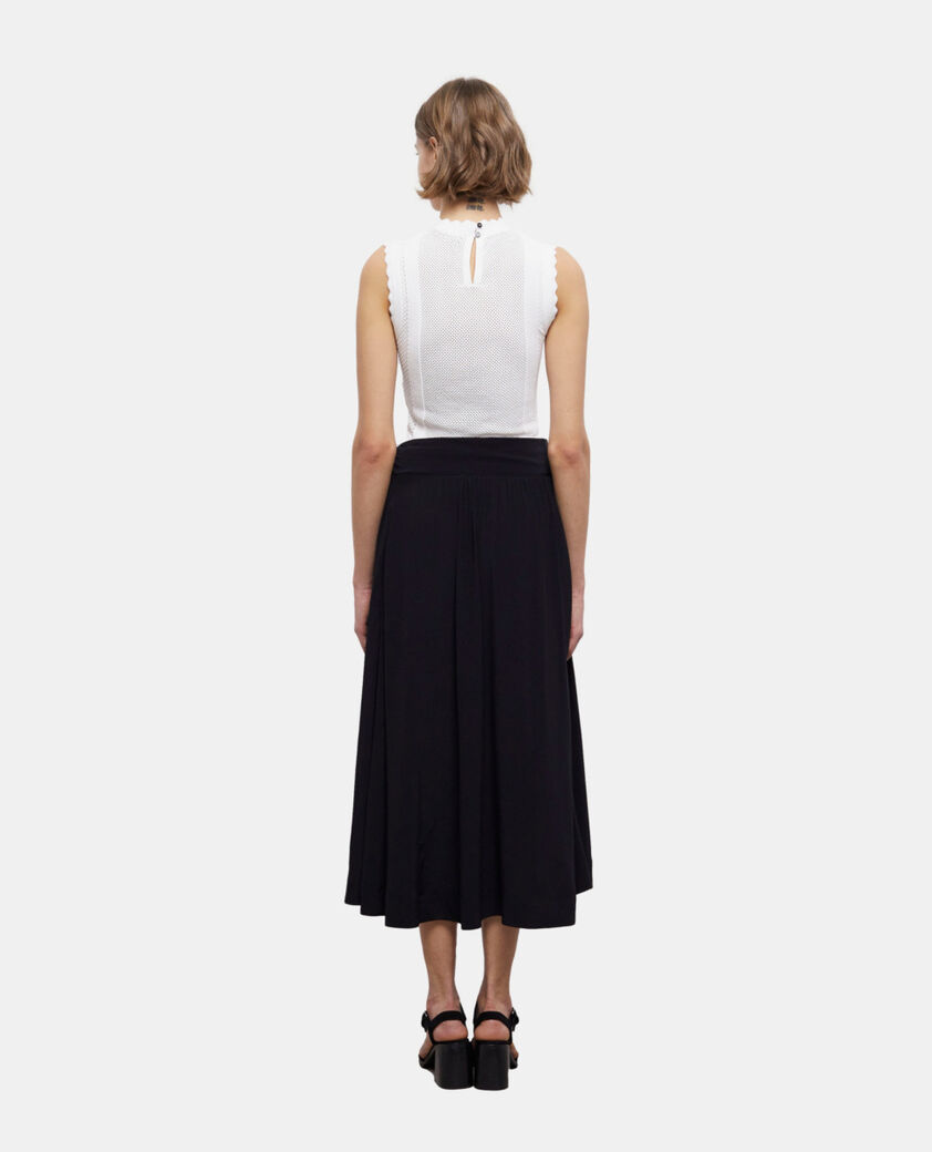 The Kooples WOMEN BLACK long black skirt