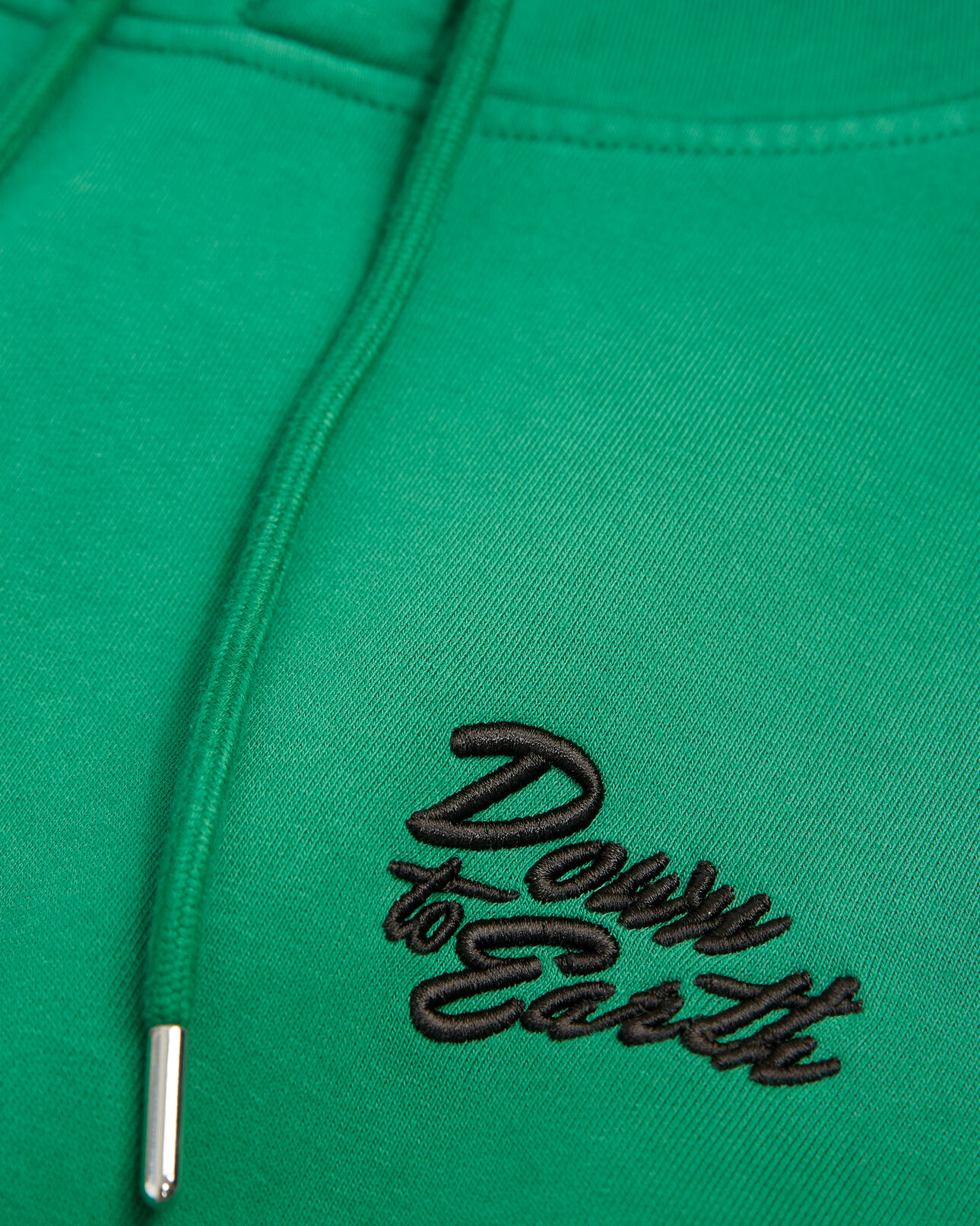 The Kooples HOMME GREEN sweat capuche vert coton à logo