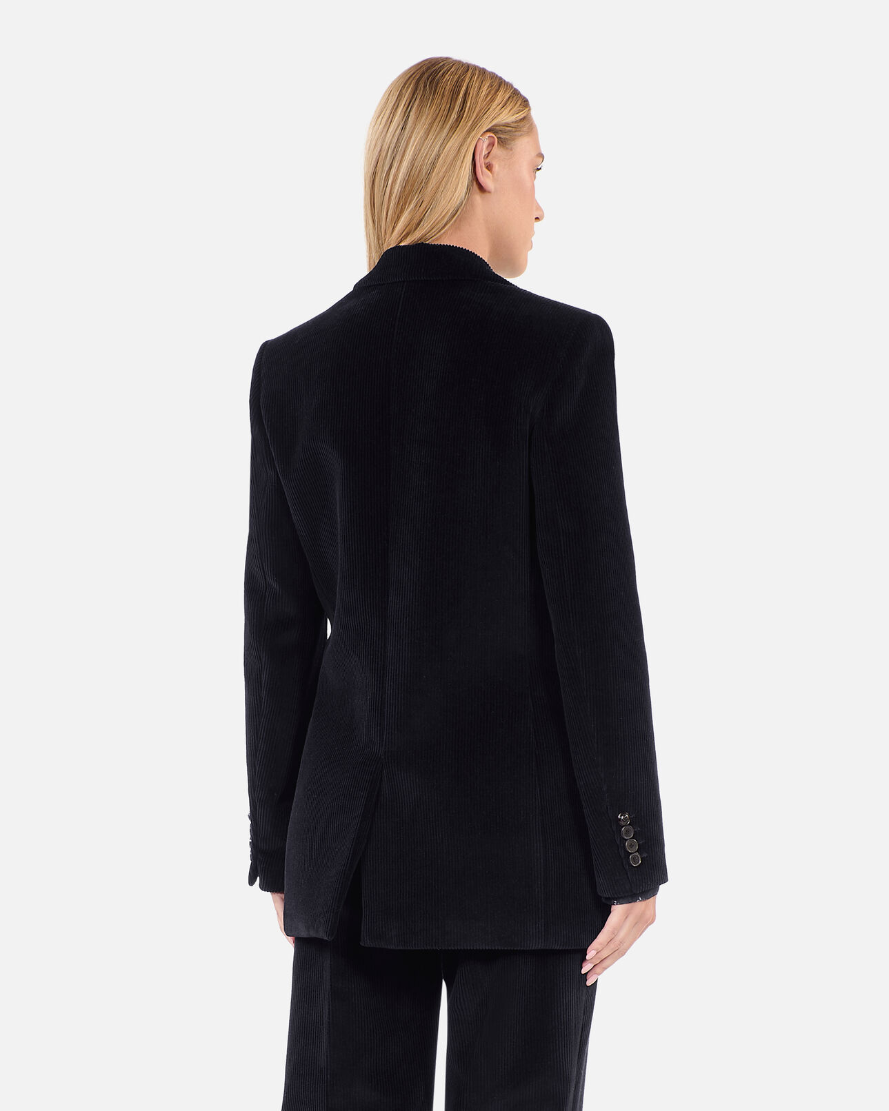 The Kooples WOMEN BLACK black corduroy suit jacket