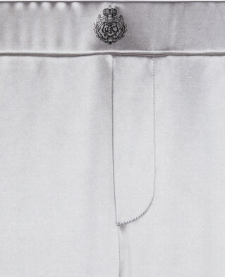 The Kooples F SILVER silver satin leggings