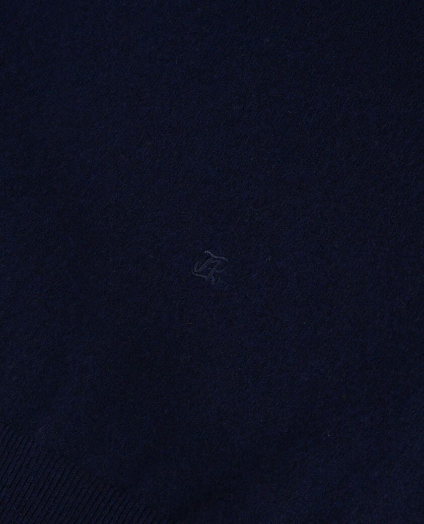The Kooples HERREN NAVY marinefarbener rollkragenpullover aus kaschmir