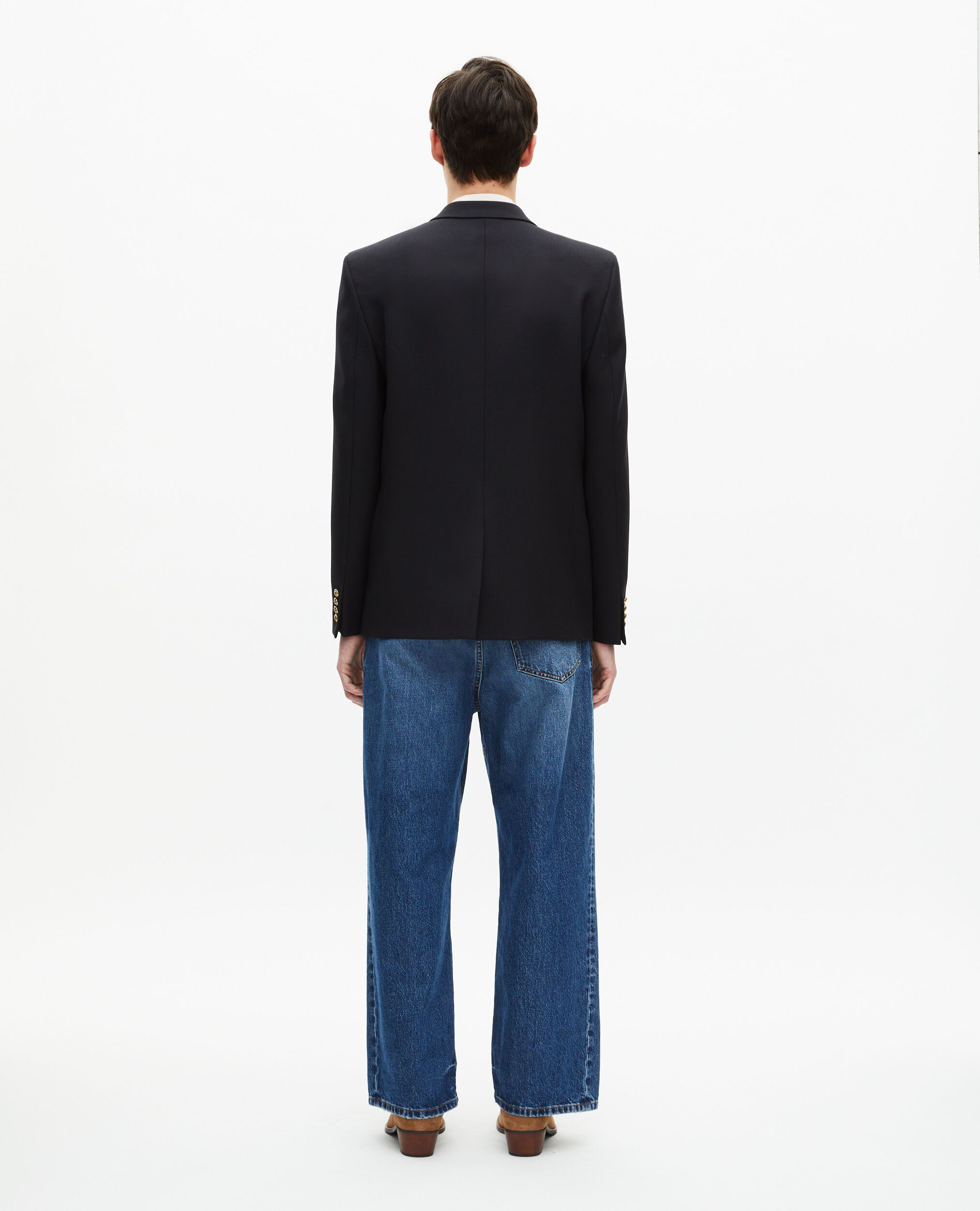 Navy blue wool jacket, DARK NAVY, hi-res image number null