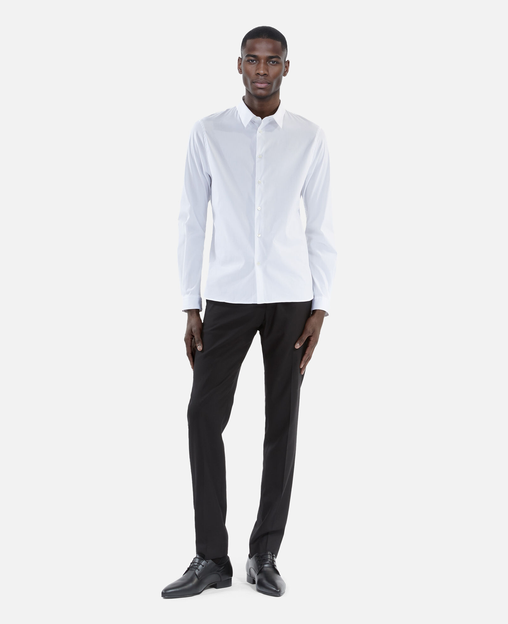 The Kooples MEN WHITE formal white poplin shirt