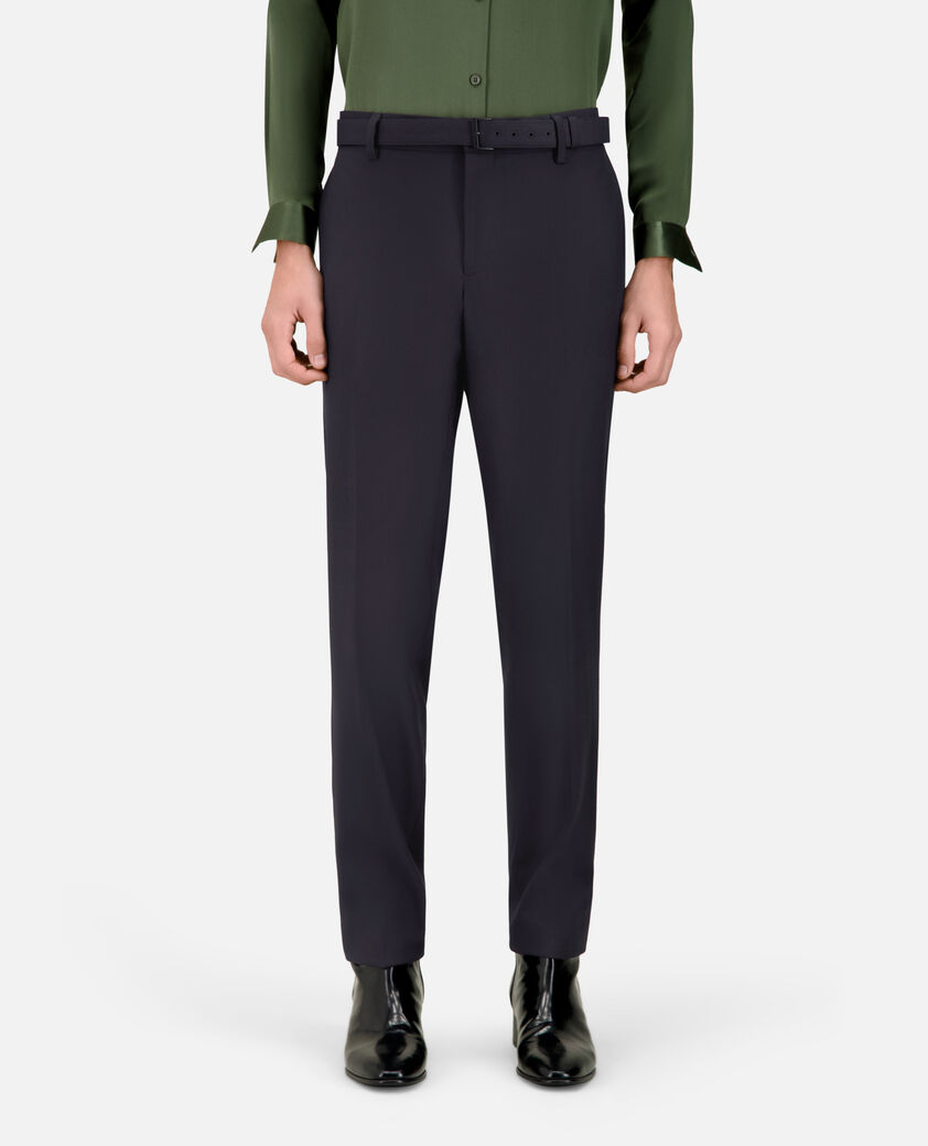 The Kooples HOMME DARK NAVY pantalon de costume super 100's en laine marine