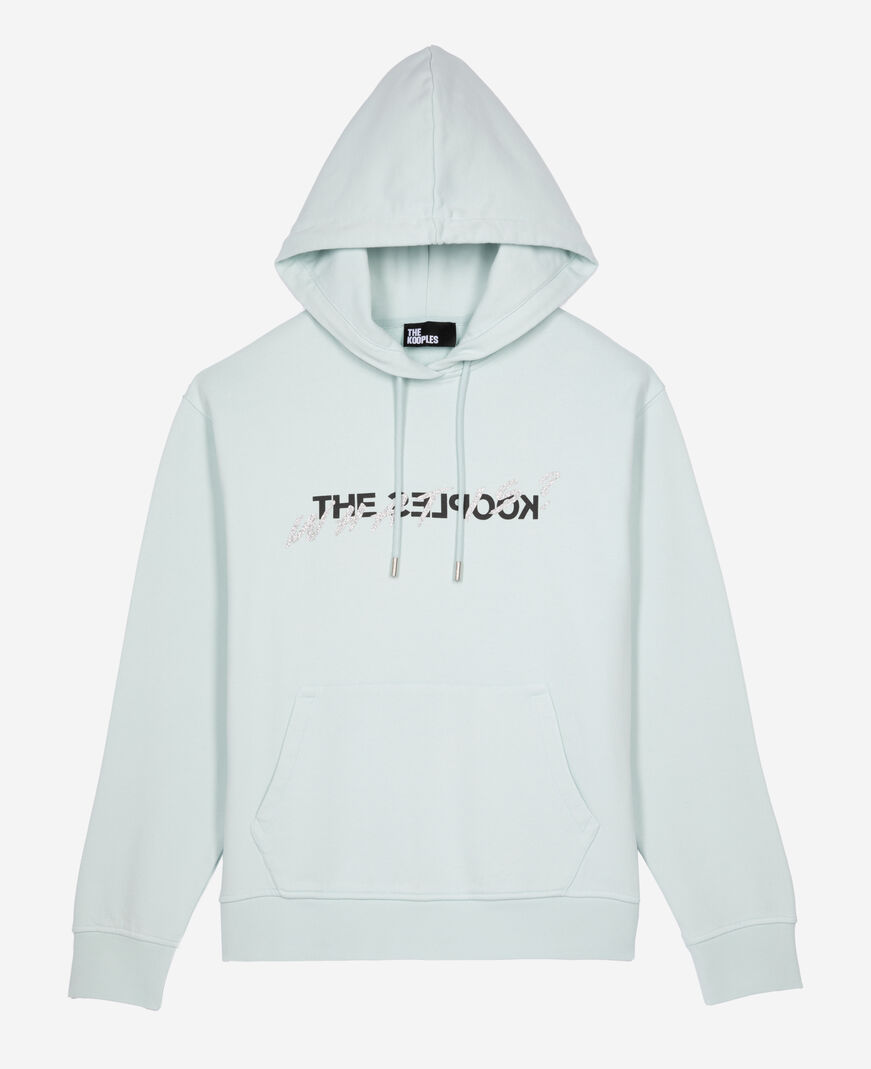 The Kooples WOMEN BABY BLUE what is hoodie light blue