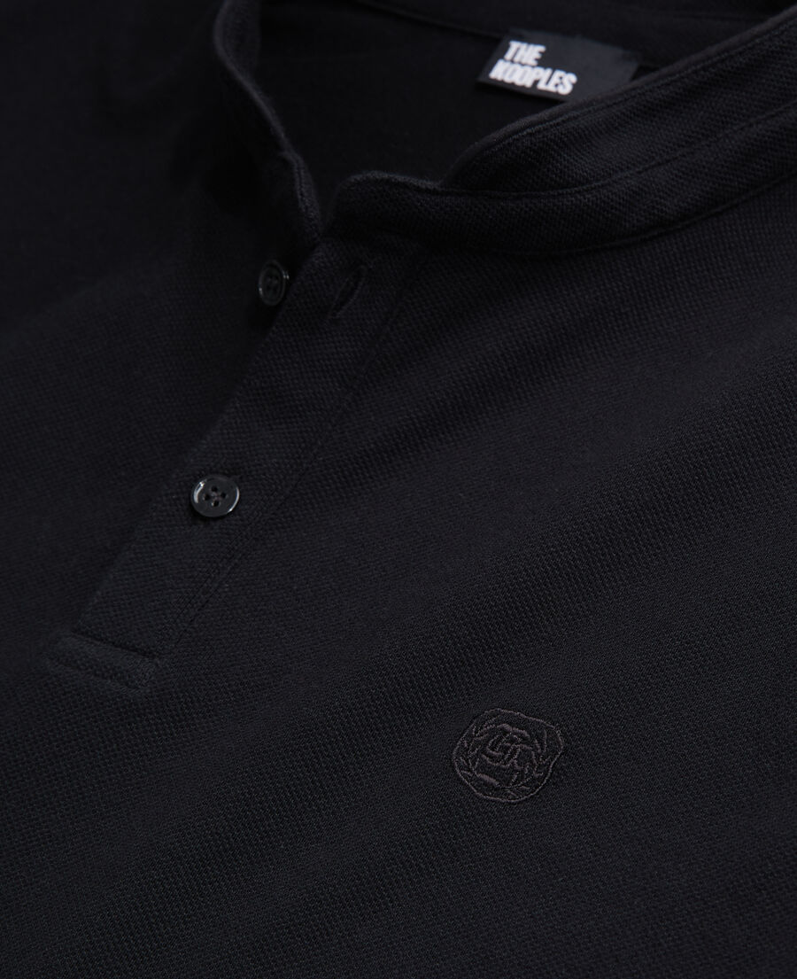 The Kooples HOMBRE BLACK camisa polo negra algodón