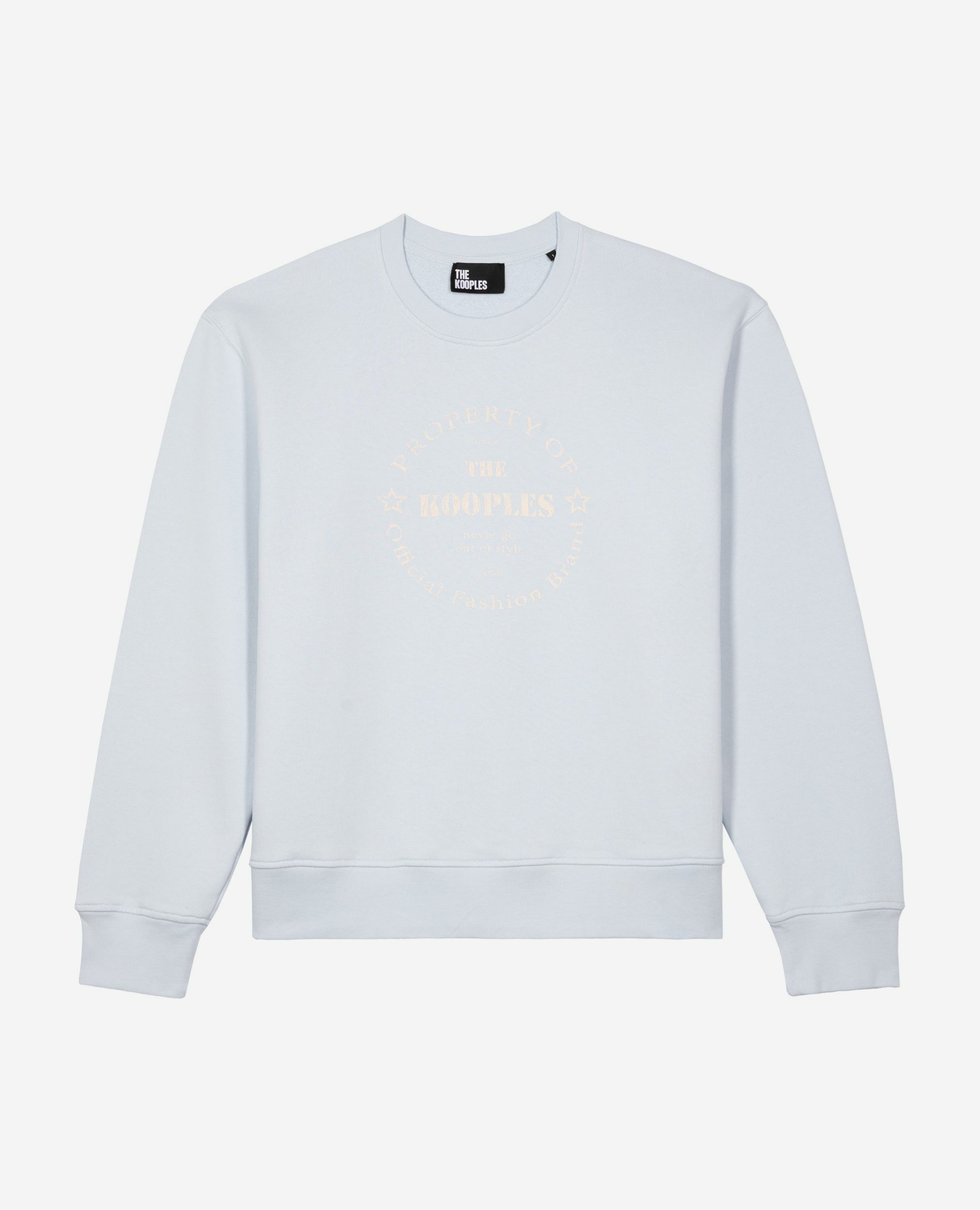 Sweatshirt avec sérigraphie bleu clair, LIGHT BLUE, hi-res image number null