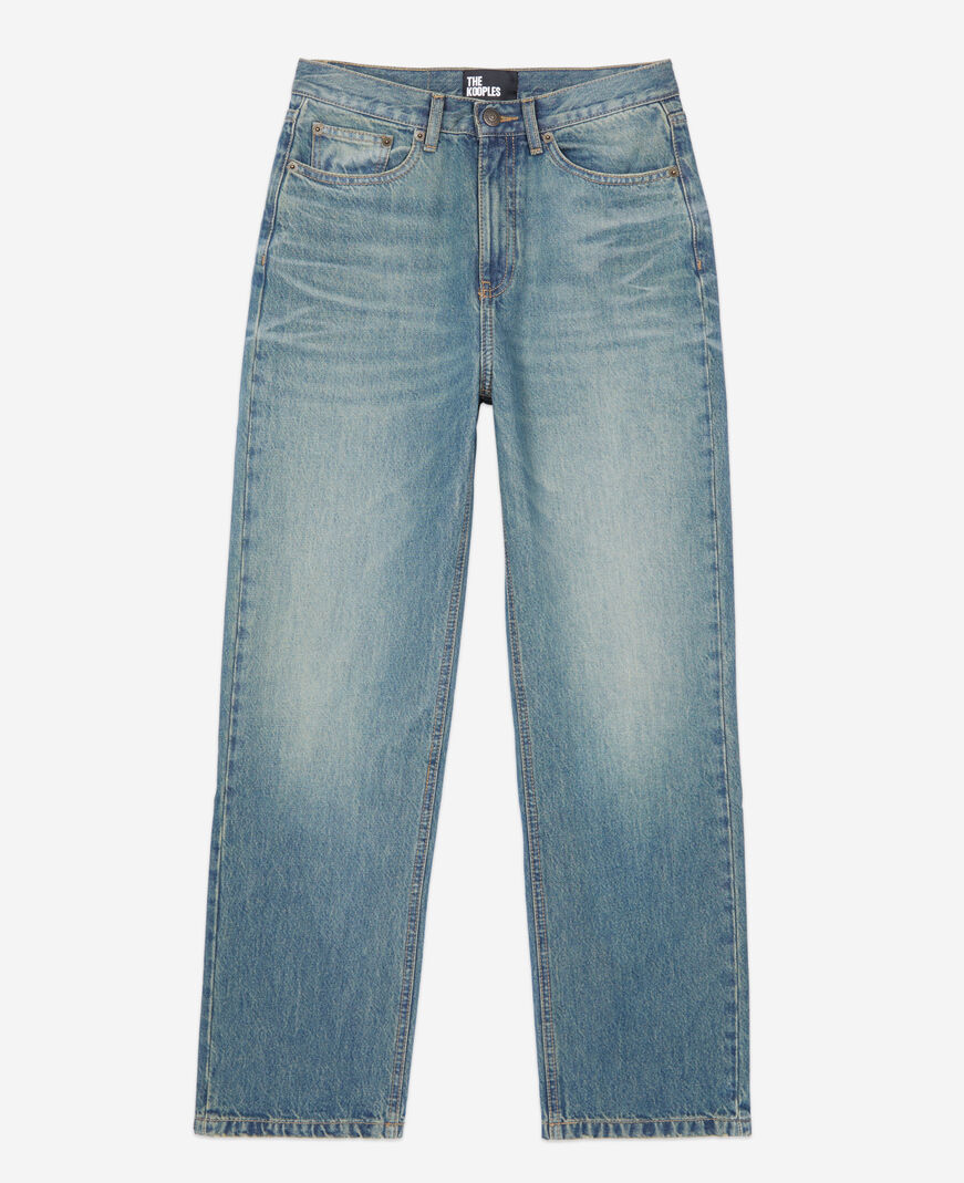 The Kooples FEMME USED RAPIECE jean boyfriend bleu