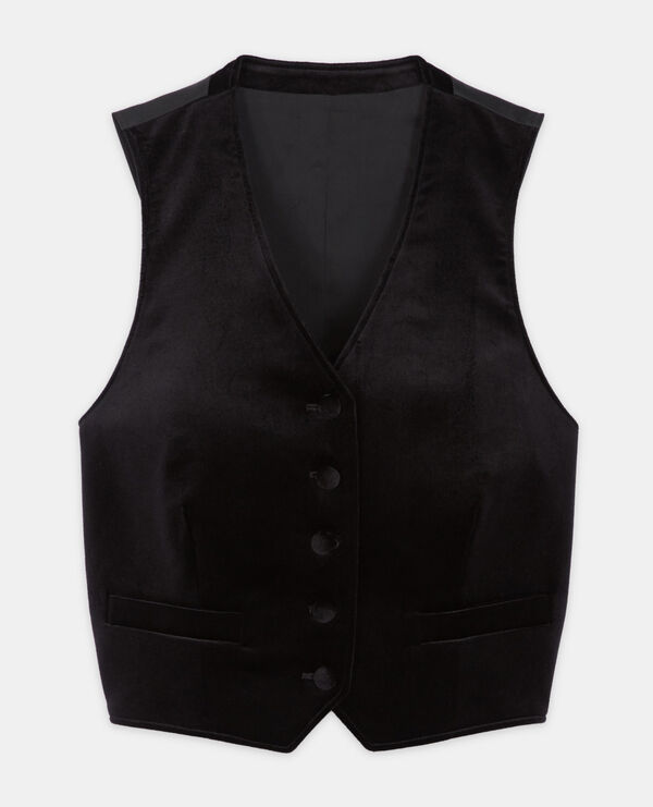 black velvet suit jacket