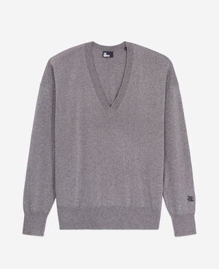 The Kooples F GRIS / SILVER grey glitter effect sweater