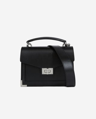 The Kooples DAMEN BLACK BRUT kleine tasche emily aus schwarzem leder