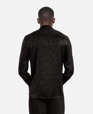 The Kooples H BLACK black jacquard shirt with stars