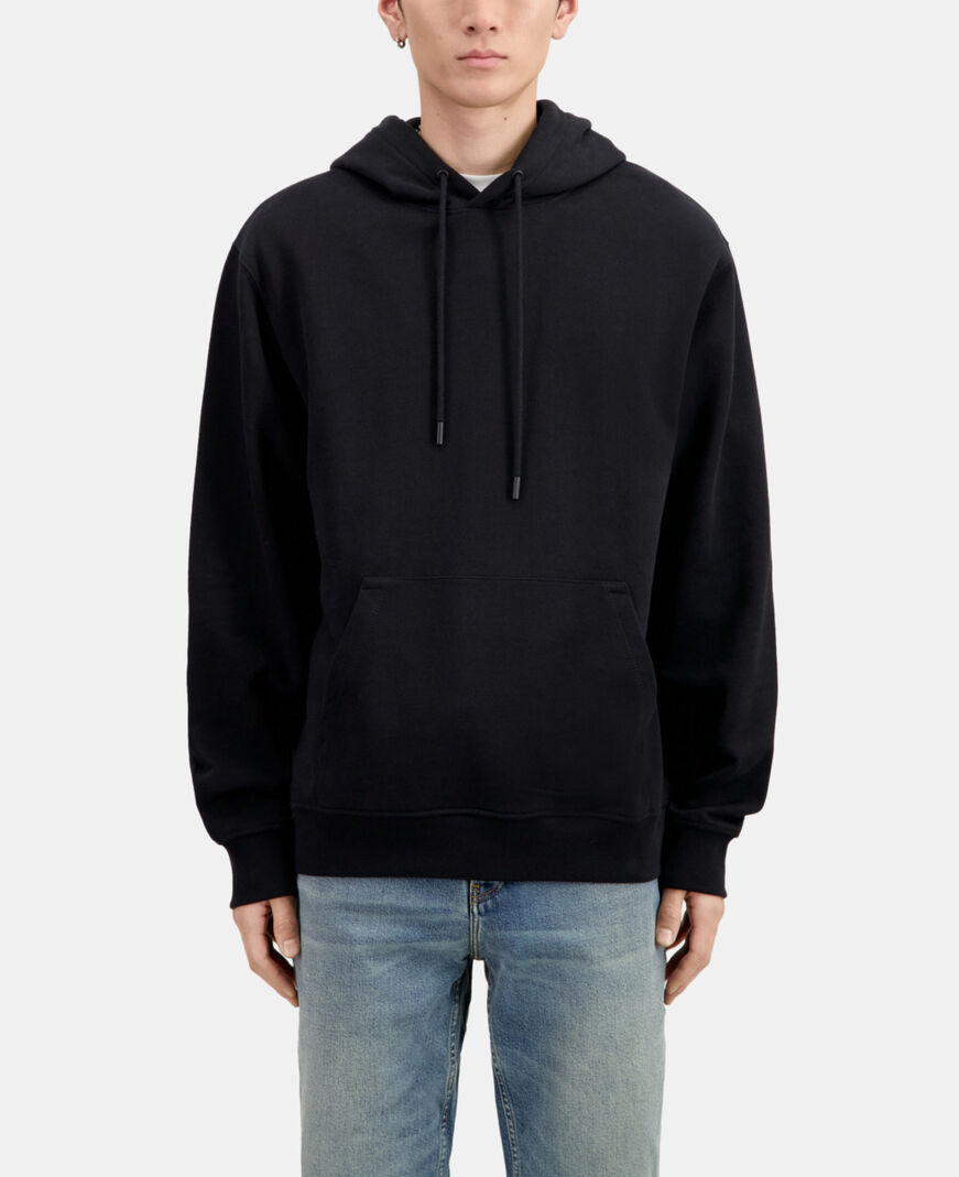 The Kooples HOMME BLACK sweatshirt à capuche avec sérigraphie noir