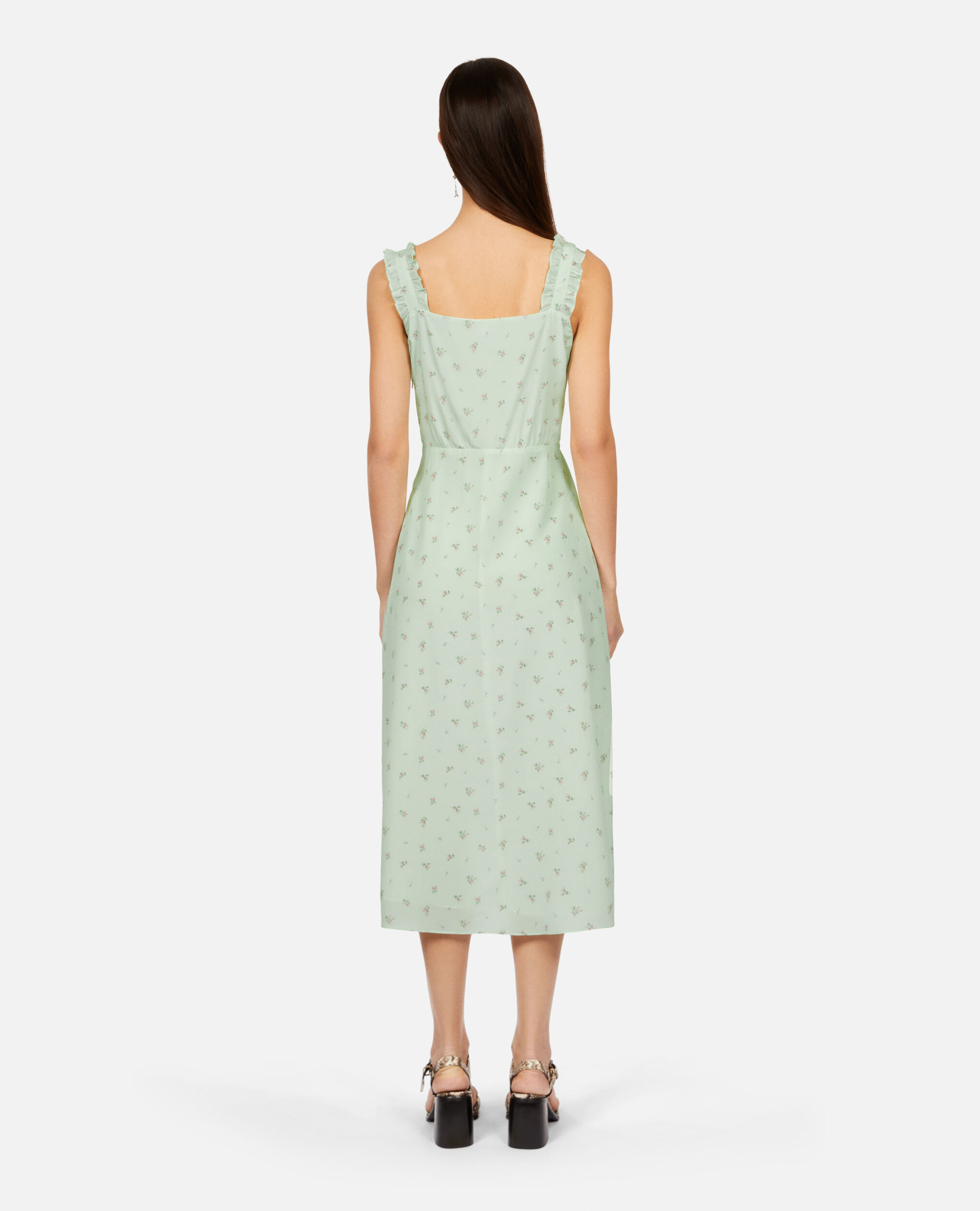 Long printed dress, GREEN, hi-res image number null