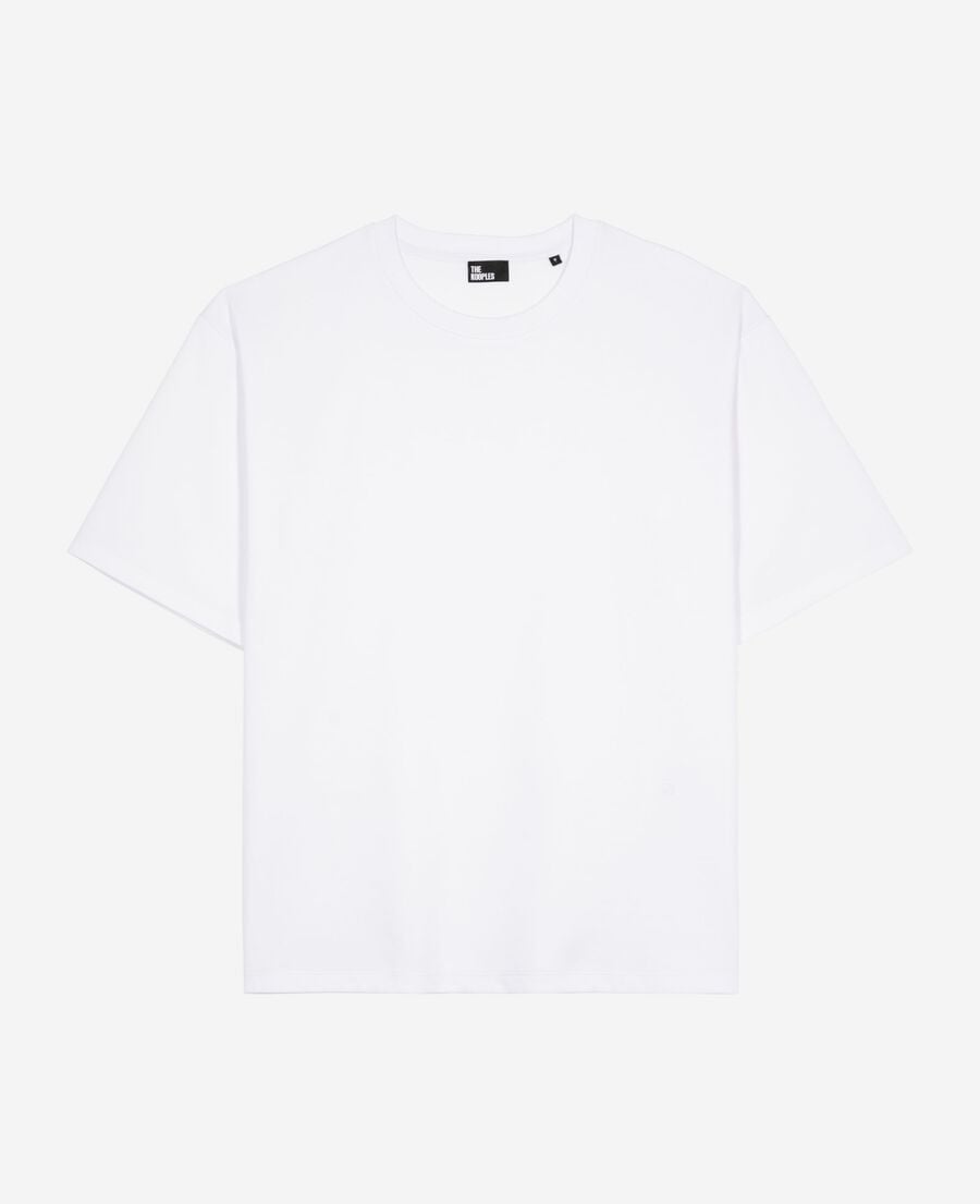 The Kooples MEN WHITE unisex loose plain white t-shirt
