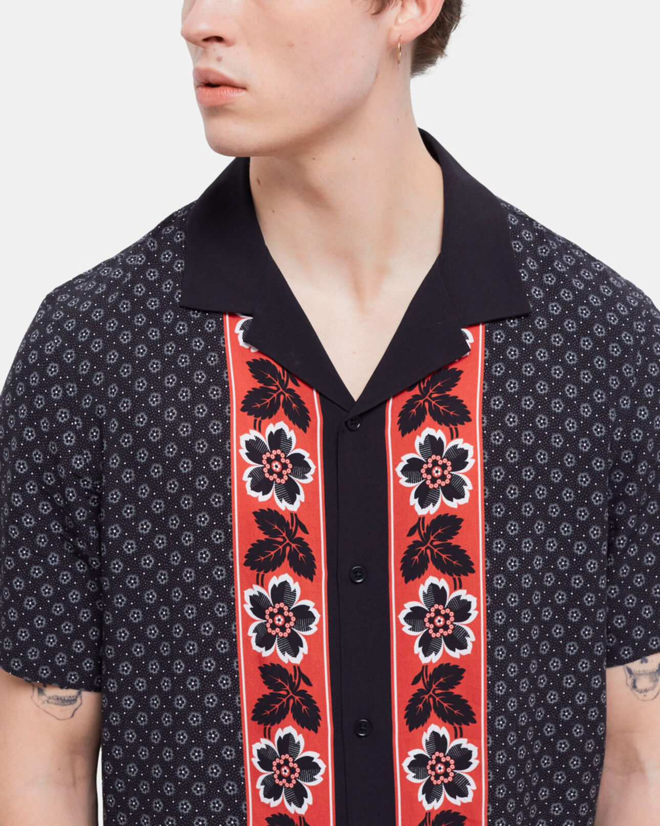 The Kooples HOMME BLACK chemise imprimée