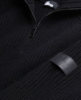 The Kooples HERREN BLACK schwarzer pullover aus wolle