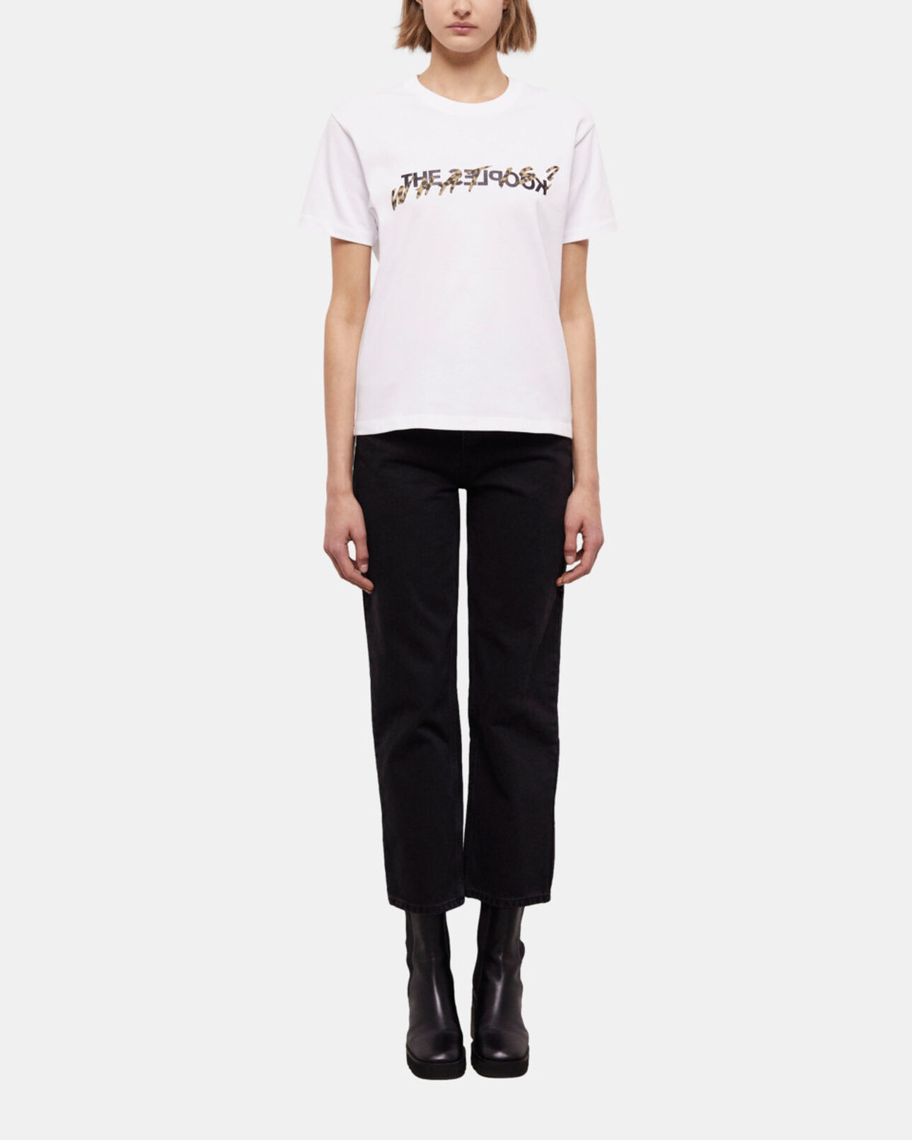 The Kooples FEMME SNOW WHITE t-shirt femme what is blanc