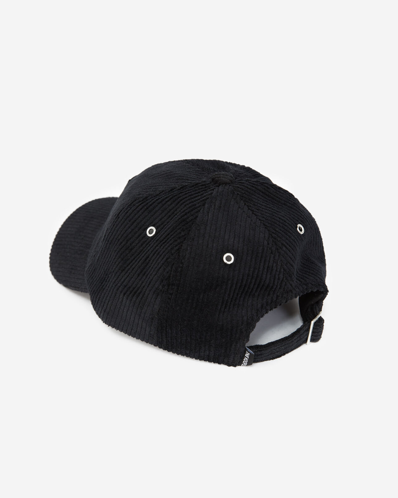 The Kooples MIXTE BLACK casquette noire velours côtelé brodée