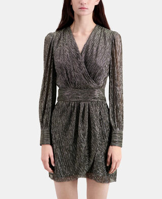 The Kooples FEMME SILVER robe courte argent&eacute;e