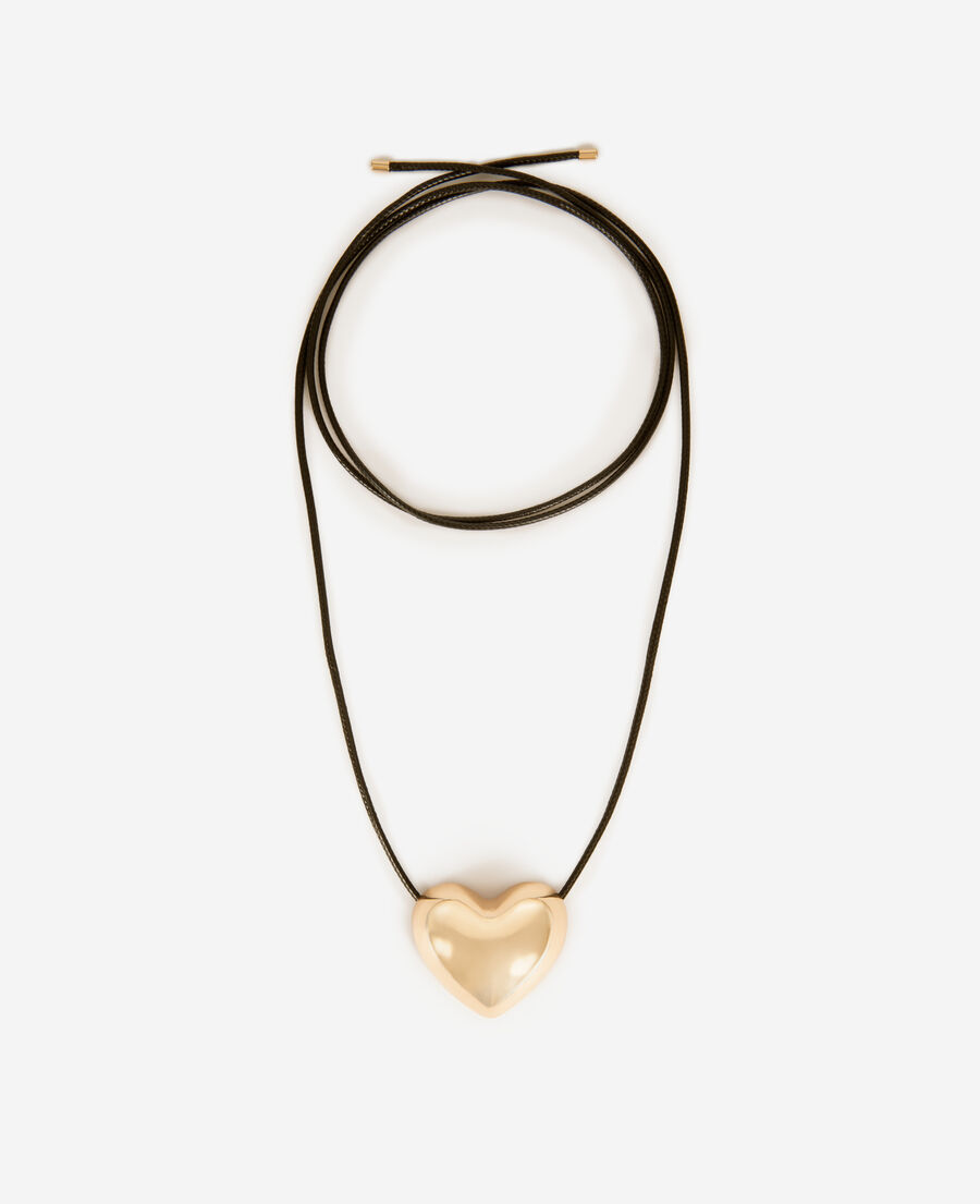 The Kooples FEMME GOLD collier pendentif cœur doré