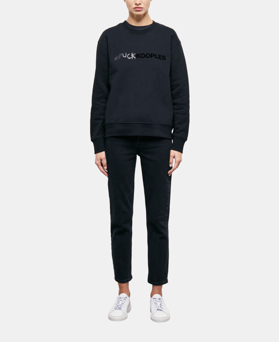 black logo sweatshirt