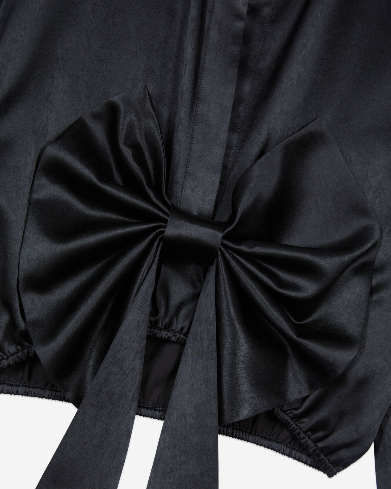 The Kooples FEMME BLACK top à nœud noir