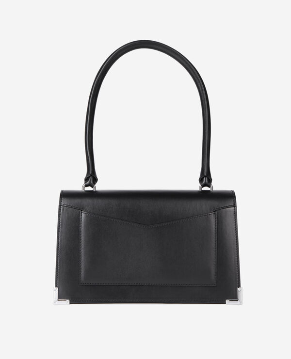 The Kooples FEMME BLACK sac emily porté épaule en cuir noir