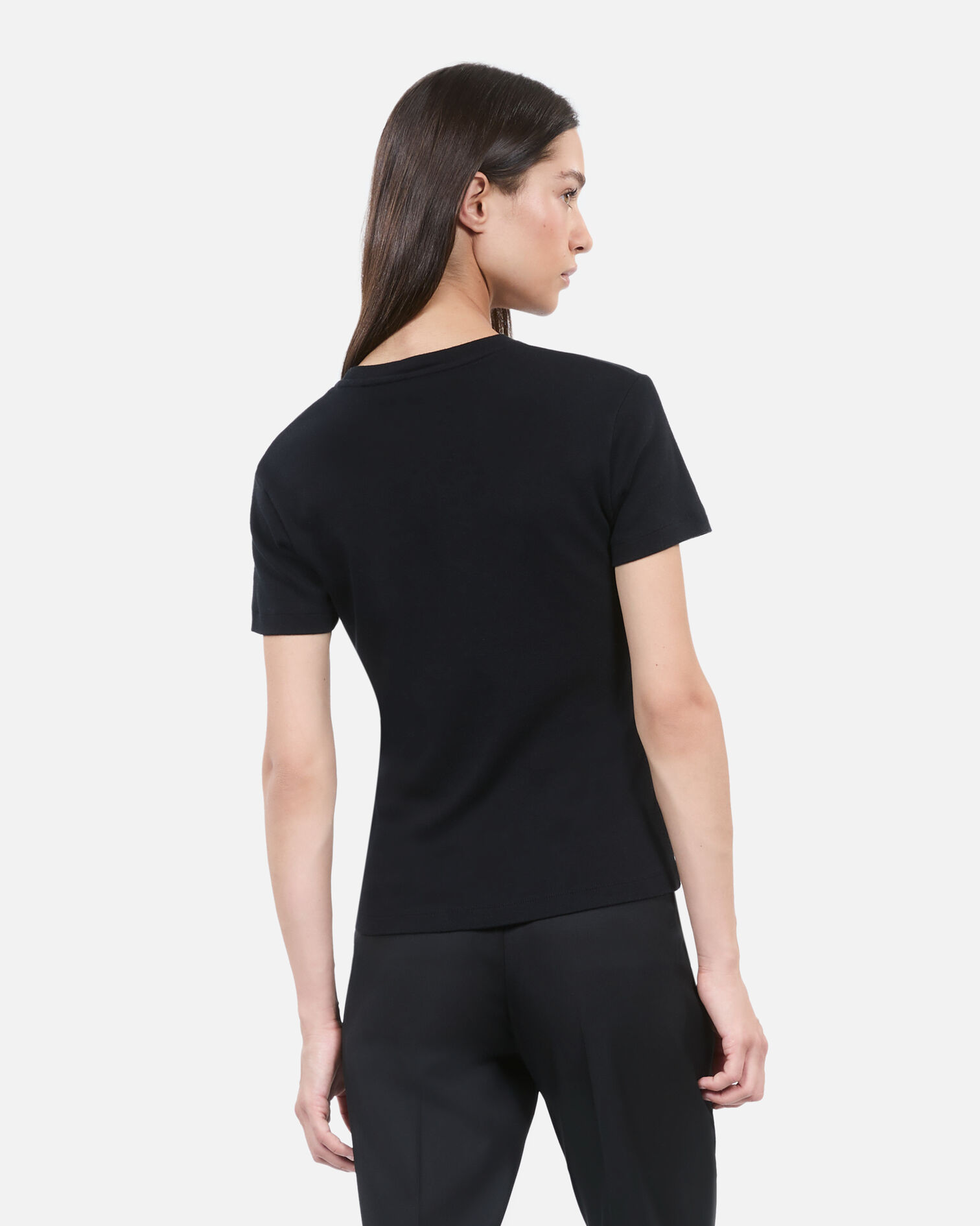 Black t-shirt with serigraphy, BLACK WASHED, hi-res image number null
