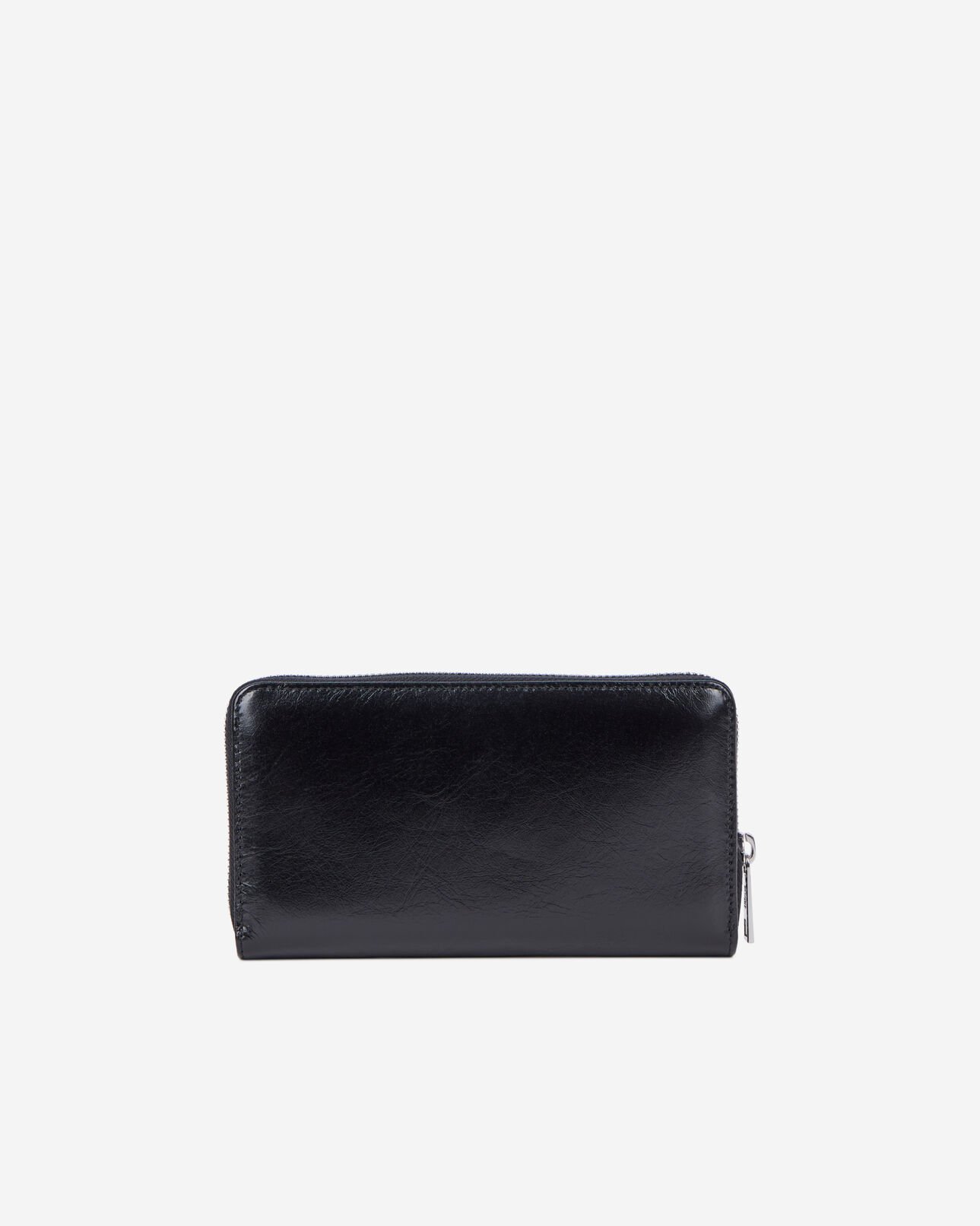 The Kooples M BLACK black leather blazon wallet