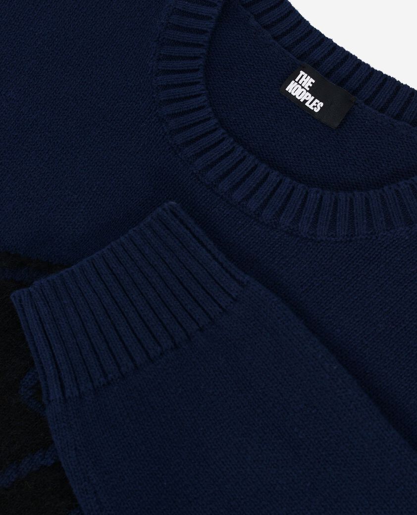 The Kooples MEN NAVY navy skull sweater