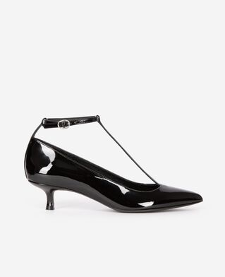 The Kooples WOMEN BLACK heeled pumps with black strap
