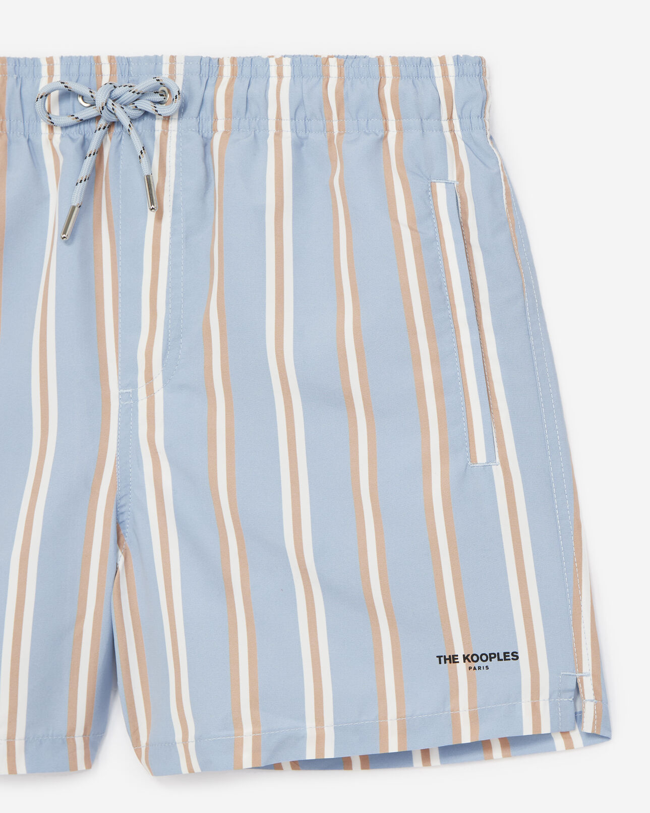 The Kooples HOMME BLUE STRIPES maillot de bain bleu clair à rayures