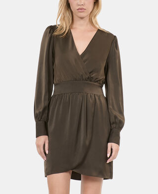 The Kooples WOMEN KAKI short khaki dress