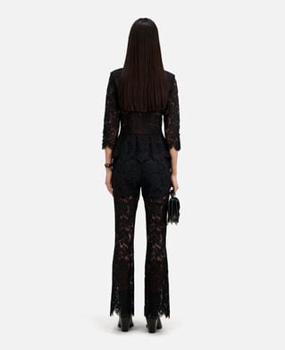 The Kooples F BLACK black lace trousers