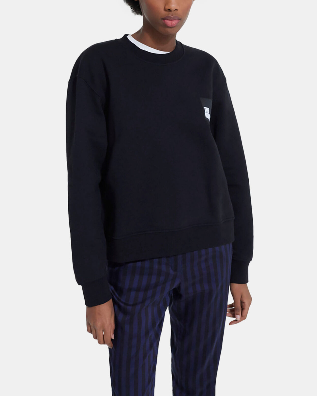 The Kooples MUJER BLACK sudadera algodón negra