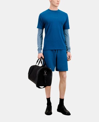 The Kooples H MEDIUM BLUE men's blue t-shirt with logo