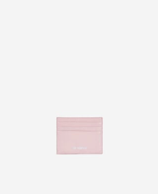 The Kooples MUJER PINK tarjetero de piel rosa amelia