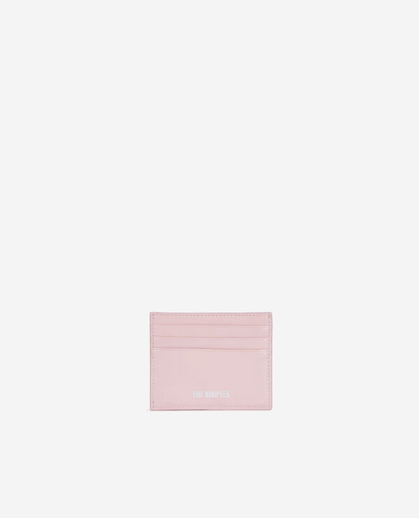 The Kooples DAMEN PINK amelia kartenhalter aus rosafarbenem leder